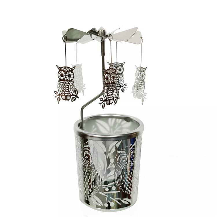 Owl Rotary Candle Holder